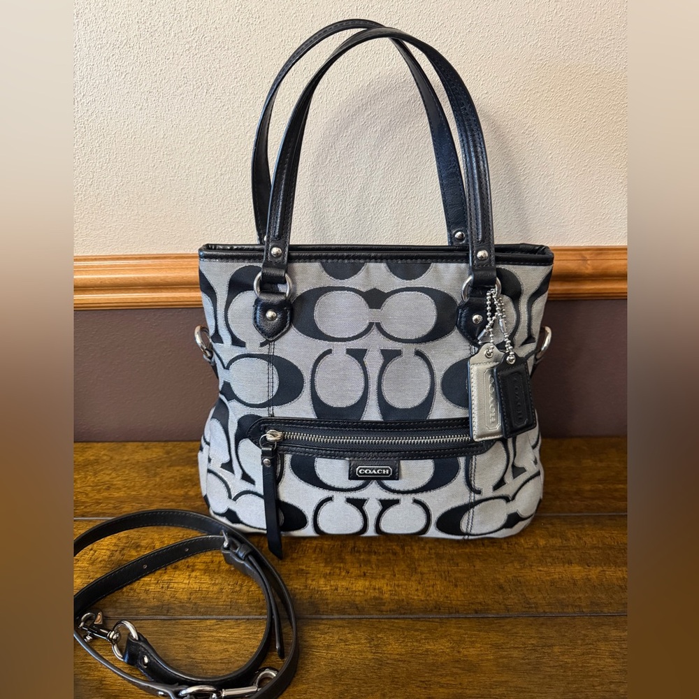 Coach Daisy Outline Signature Metallic Mia Shoulder Bag - Picture 3 of 10